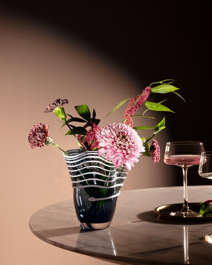 مزهرية هونفلور زجاجية يدوية الصنع – حجم صغير